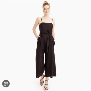 J. Crew Black Sleeveless Jumpsuit